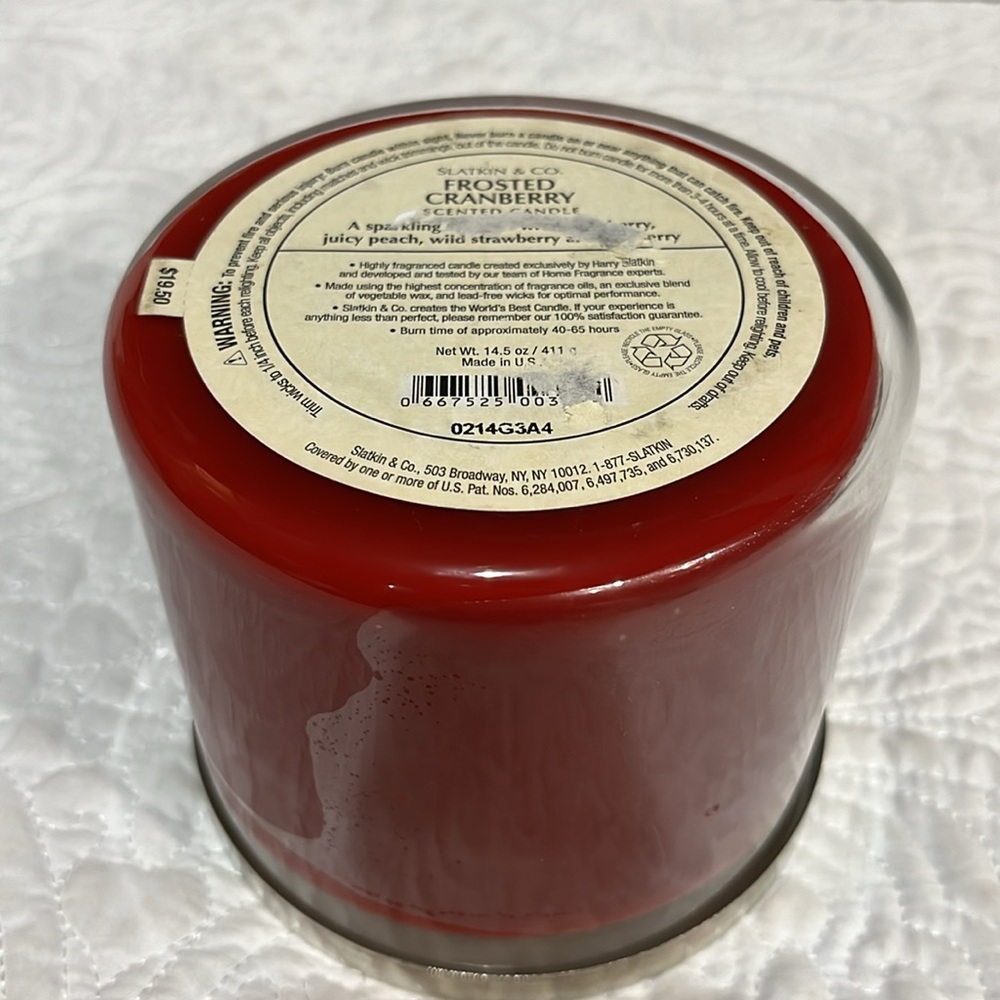 BB&W frosted cranberry theee wick and‎ cranberry woods single wick candles, new - Picture 7 of 15